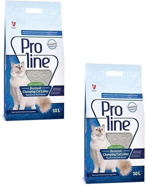 Pro Line Parfümsüz Topaklanan İnce Taneli Kedi Kumu (2 x 10 Lt)
