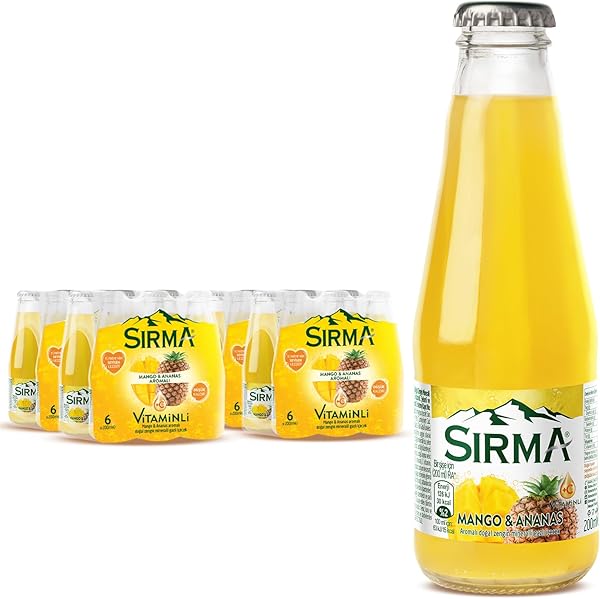 Sırma C Vitaminli Mango & Ananas Aromalı Doğal Maden Suyu (24x200 ml)