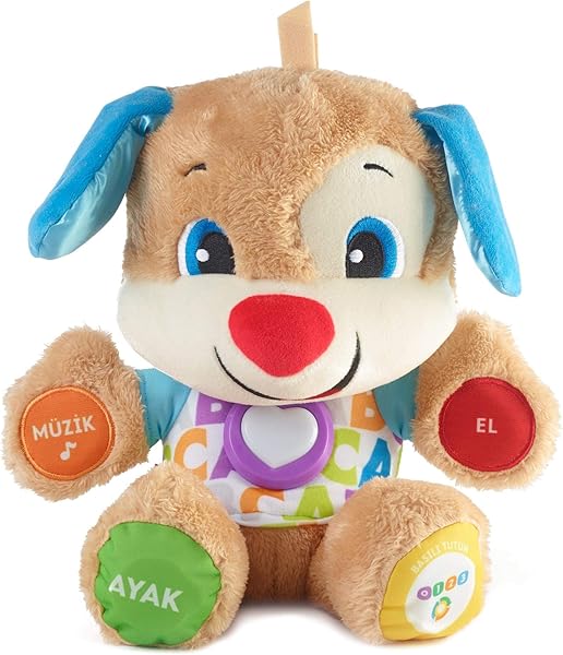 Fisher-Price Eğlen&Öğren yaş ve üzeria Göre Gelişim Eğitici Köpekçik (Türkçe), 6 - 36 aylık, FPN79