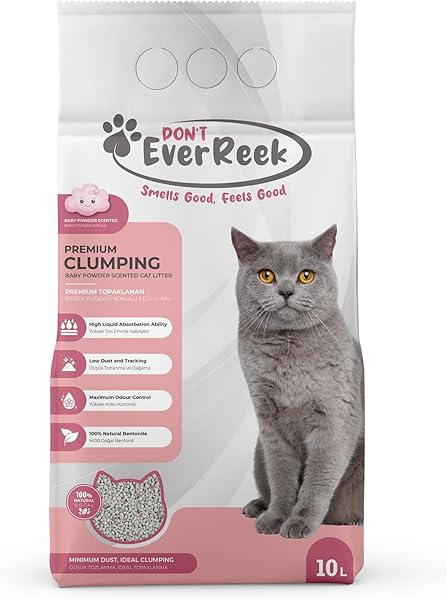 Ever Reek Kedi Kumu (10 Litre, Bebek Pudrası Kokulu)