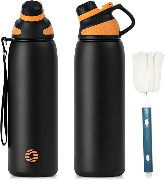 FJbottle paslanmaz çelik spor matarası, mıknatıslı kapaklı, 1L, 800 ml, 600 ml, 400 ml, BPA içermez, sızdırmaz çocuk şişesi, 