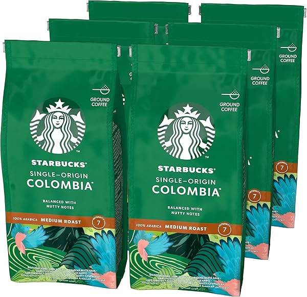 Starbucks Single-Origin Colombia Öğütülmüş Kahve, 6x200 g