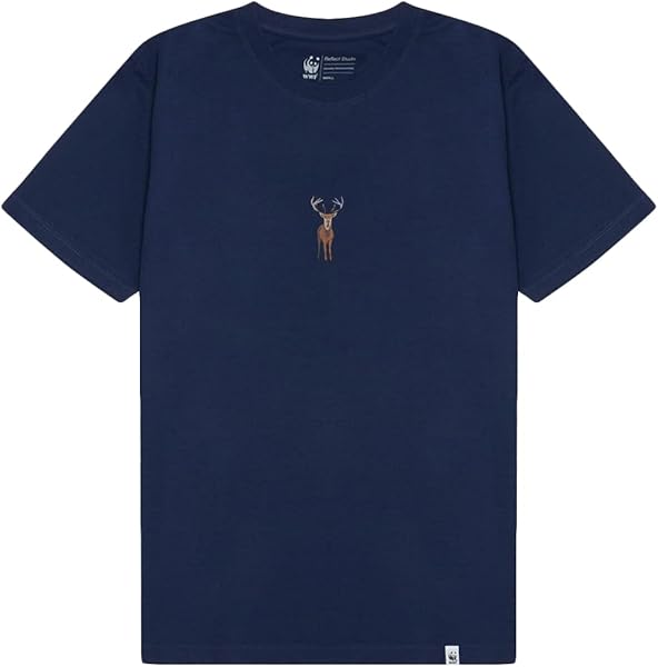 WWF Market Geyik Tshirt Lacivert Tişört Üniseks Yetişkin