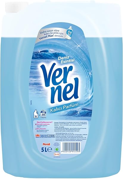 Vernel Deniz Esintisi Kalıcı Parfüm 50 Yıkama Çamaşır Yumuşatıcısı (1 x 5000 ml)