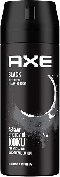 Axe Erkek Deodorant & Bodyspray Black 48 Saat Etkileyici Koku (150 ml)