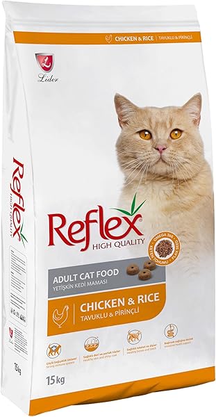 Reflex Tavuklu ve Pirinçli Yetişkin Kedi Maması 15 Kg