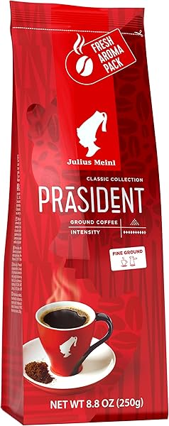 Julius Meinl President Blend Öğütülmüş Filtre Kahve, 250 g x 8 Adet