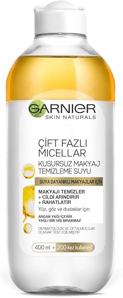 Garnier Skin Naturals Çift Fazlı Micellar Kusursuz Makyaj Temizleme Suyu (400 ml)