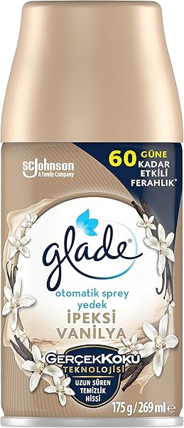 Glade İpeksi Vanilya Yedek Otomatik Sprey 60 Gün Etkili (1 x 269 mL)