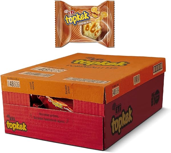 Eti Topkek Portakallı Kek 40 g x 24 Adet