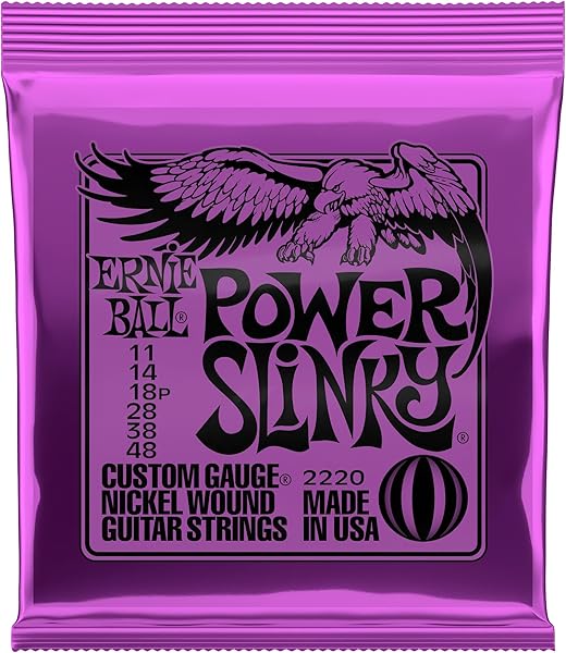 Ernie Ball Power Slinky Elektro Gitar Teli - Kalınlık 11-48