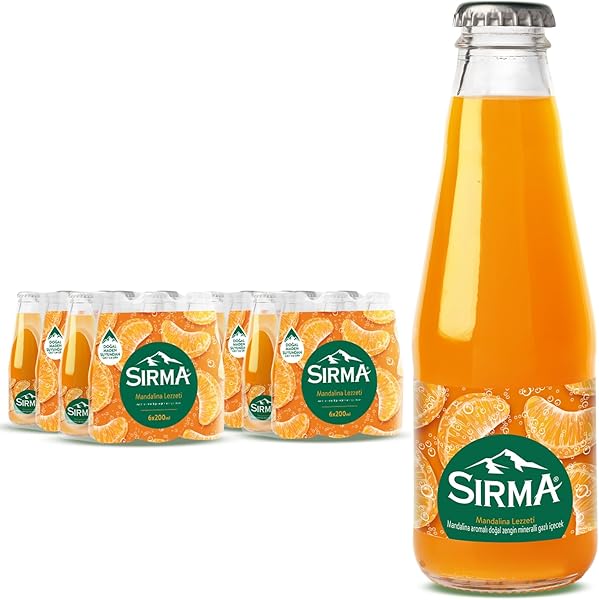 Sırma C Vitaminli Mandalina Aromalı Doğal Maden Suyu (24x200 ml)