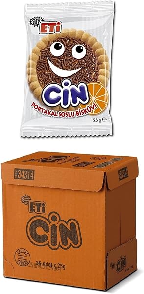 Eti Cin Portakallı Bisküvi 25 g x 36 Adet