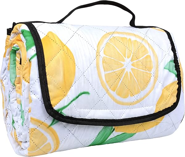 Öziral ultrasonik piknik battaniyesi 200 x 200 cm, su geçirmez, saplı, açık plaj battaniyesi, üç katmanlı kumaş, piknik batta