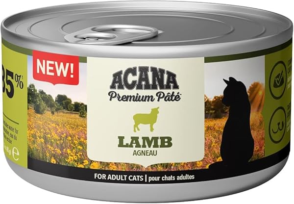 Acana Premium Pate (Ezme) Konserve Yaş Kedi Maması, Kuzu Etli, 85 Gr