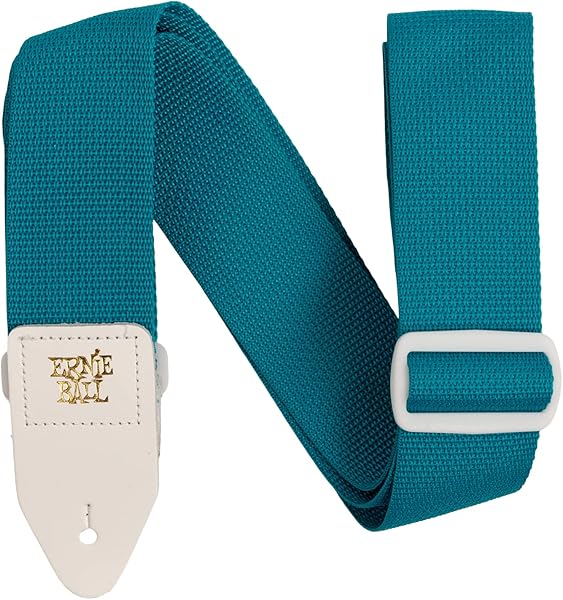Ernie Ball Polypro Gitar Askısı - Turkuaz ve Beyaz