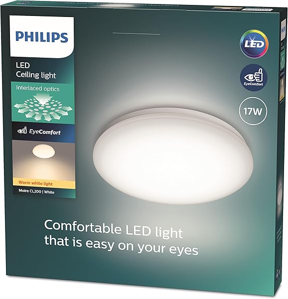 Philips CL200 Fonksiyonel Tavan Lambası 17W 2700K Sarı Işık Entegre LED