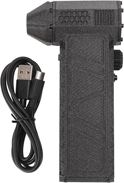 Elektrikli Jet Kuru Üfleyici, 300000RPM Basınçlı Hava Silgi Jet Fan Kademesiz Hız Ayarı Tip C QC15W Araba Kurutma, Klavye Tem