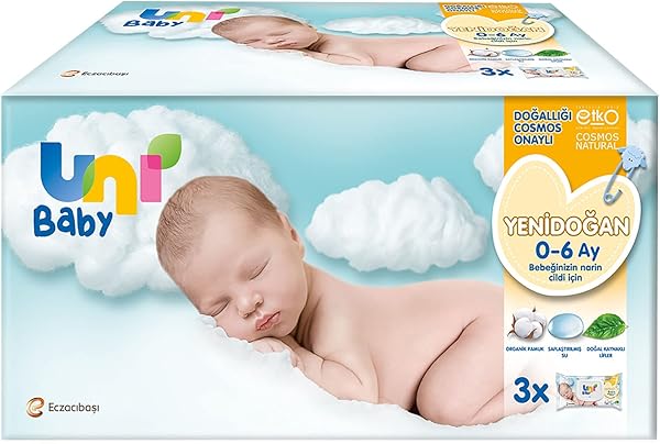 Uni Baby Yenidoğan Islak Mendil 3*40 Yaprak