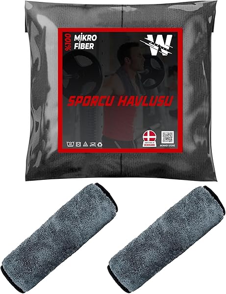 Sporcu Fitness Antreman Havlusu 30x100 cm, Ultra Hafif ve Hızlı Kuruyan Mikrofiber Spor Havlu, Gym Boks Pilates Tenis Havlusu