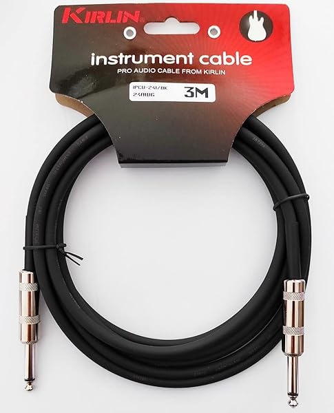 IPCV-241B 3 Metre Siyah Enstrüman Kablosu - Siyah/Yeşil