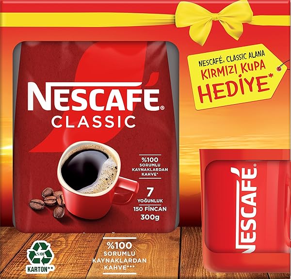 Nescafé Classic Ekopaket 300g (Fincan Hediyeli)