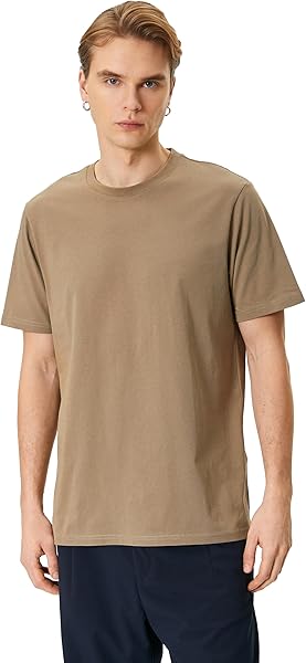 Koton Basic Tişört Bisiklet Yaka Kısa Kollu Tişört Erkek