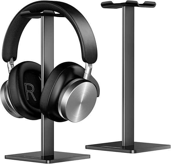 New bee Kulaklık Standı, Kulak Üstü Kulaklık, Oyun Kulaklığı ve Kulaklık Ekranı için Evrensel Kulaklık Tutucu, Alüminyum + TP