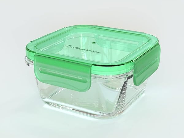 Paşabahçe Lockie & Lock Saklama Kabı - 360 cc - Yeşil Kapak