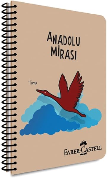 Faber-Castell PP Kapak Anadolu Mirası Spiralli Defter 140 Yaprak Kareli