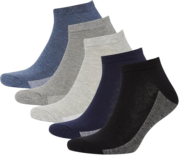 DeFacto Erkek 5'li Pamuklu Patik Çorap