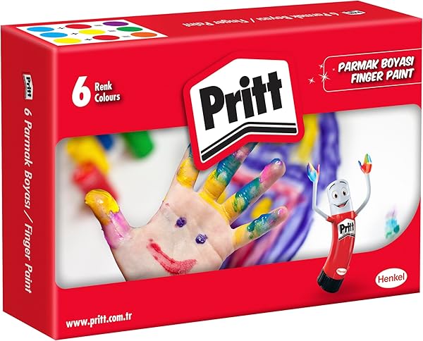 Pritt Parmak Boyasi 6 Renk - 6x30ml