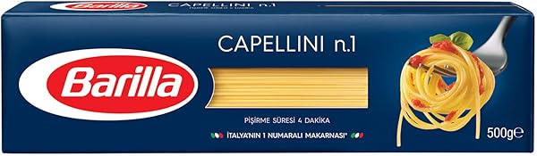 Barilla Capellini (İnce Spagetti) Makarna No.1 (500 Gr)