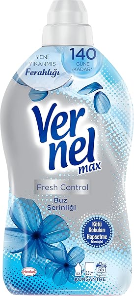 Vernel Max Konsantre Çamaşır Yumuşatıcısı 1320 ml (55 Yıkama) Buz Serinliği