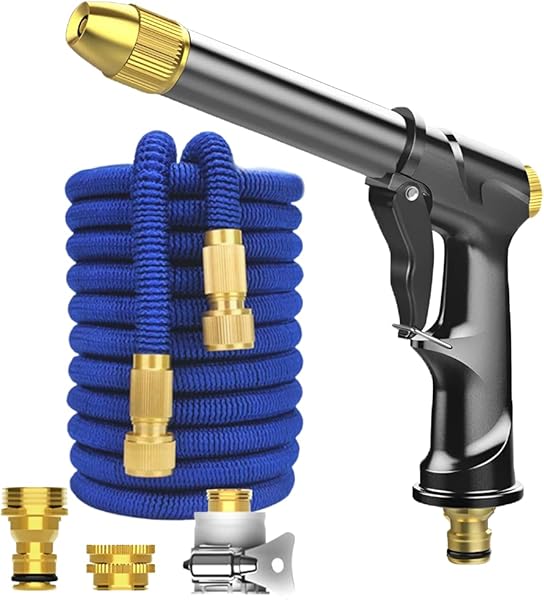 ????????????????ş???????????????????????????????????????????? Bahçe Su Hortumu 30m. Araba, Veranda ve Evcil Hayvan Yıkama için Yüksek Mukavemetli Esnek 3 M