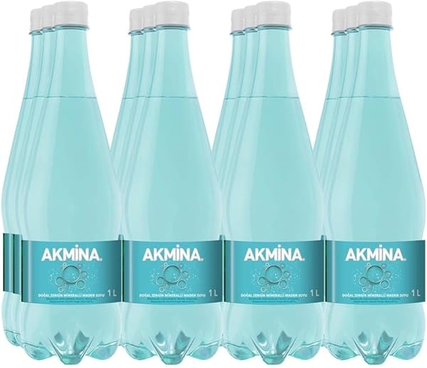 Akmina Doğal Zengin Mineralli Maden Suyu 12 x 1 L