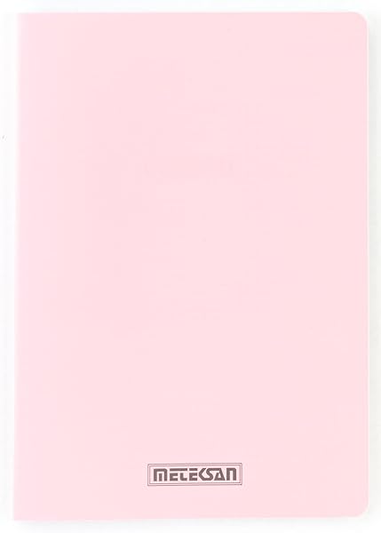 Meteksan Seren Pastel A4 PP Kapaklı Defter, 60 Yaprak, Çizgili, Pembe