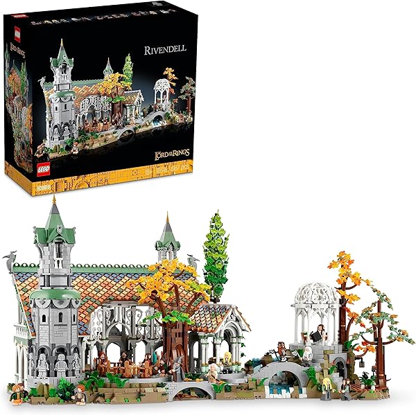 LEGO Icons Yüzüklerin Efendisi: RIVENDELL 10316 - Yetişkinler için Orta Dünya’ya Yolculuk Şansı Sunan bir Yaratıcı Oyuncak Ya