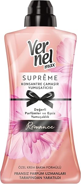 Vernel Max Konsantre Çamaşır Yumuşatıcısı 1200 ml (50 Yıkama) Supreme Romance
