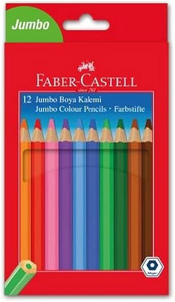 Faber-Castell Jumbo Boya Kalemi, 12 Renk