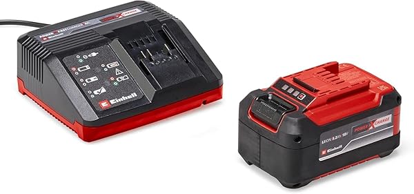 Einhell 18V 5,2 Ah & 4A Fastcharger, Akü & Şarj Cihazı