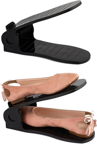 Porsima Org -201 12 li Ayakkabı Rampası Ayakkabı Düzenleyici Dolap İçi Organizer - Siyah