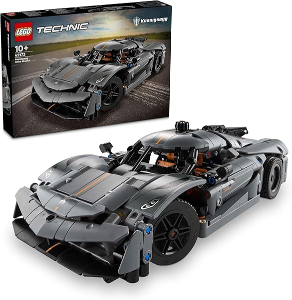 LEGO Technic Koenigsegg Jesko Absolut Gri Hiper Araba 42173 - Çocuklar için Oyuncak Yapım Seti (801 Parça)