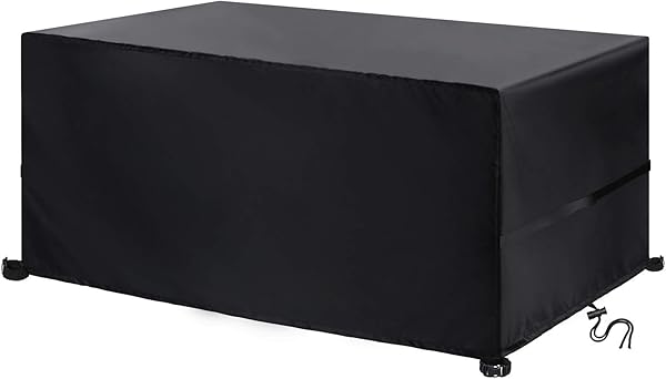 YoungBee Bahçe Mobilyaları Kapakları, Dikdörtgen/Kare Dış Mekan Mobilya Kapakları, Su Geçirmez, Anti-UV, Yükseltilmiş Yırtılm