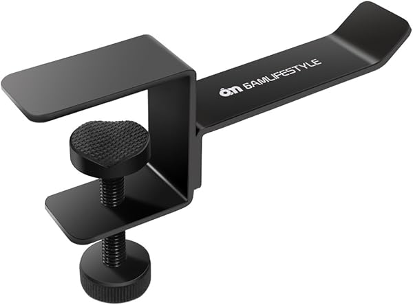 Masa Altı Kulaklık Tutucu, 6amLifestyle Metal Kulaklık Askısı Masa Üstü Kanca Kulaklık Standı Tutucu Evrensel Tüm Oyun Kulakl