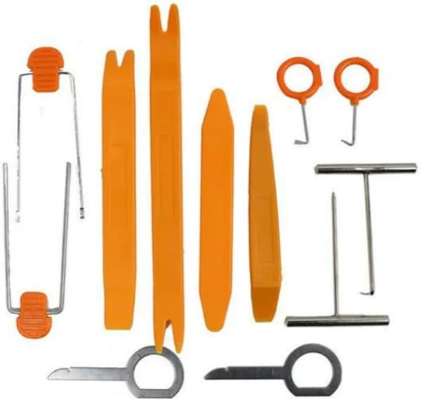 Oto Teyp ve Döşeme Sökme Aparat Seti 12 Parça (Siyah)