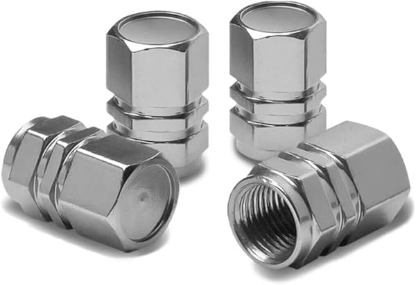 Alüminyum Hexagon Sibop Kapağı 4'lü Set Gümüş