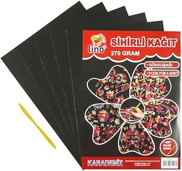 Lino Sihirli Kağit 5'Li 270 Gr 20 x 30 cm