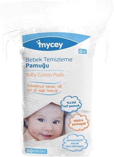 Mycey Bebek Temizleme Pamuğu - 60 Adet