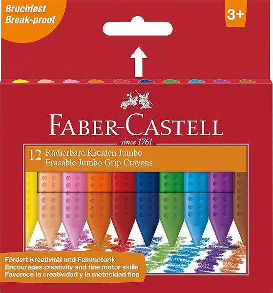 Faber-Castell Grip Jumbo Mum Boya 12 Renk